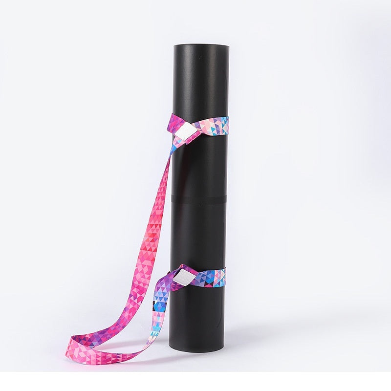 Printed Yoga Mat Strap Nylon Colorful Ratchet Tie Down