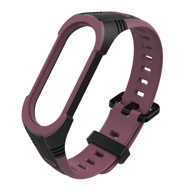 Sports two-tone silicone wristband