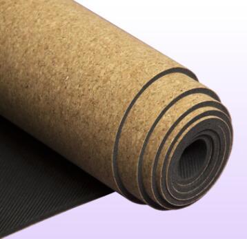 5MM Non-slip Cork Rubber Natural Yoga Mat For Fitness Women Pilates Gymnastics Mat Yoga Brand Exercise Sports Pads Mat
