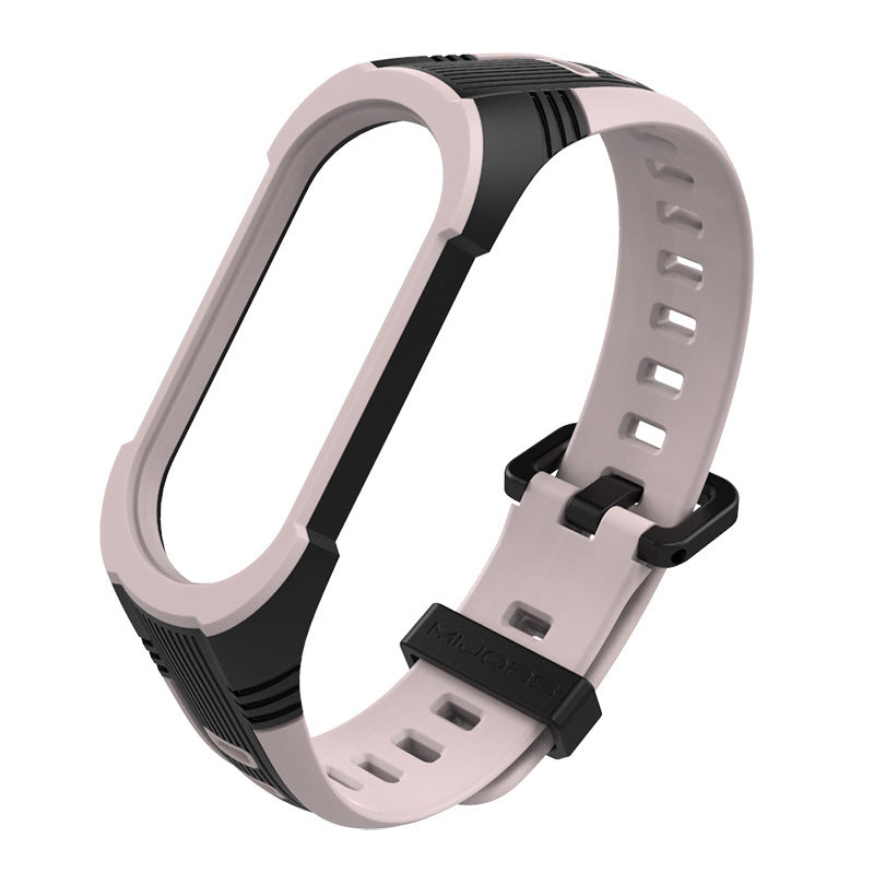 Sports two-tone silicone wristband
