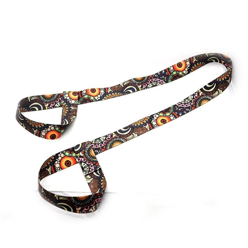 Printed Yoga Mat Strap Nylon Colorful Ratchet Tie Down