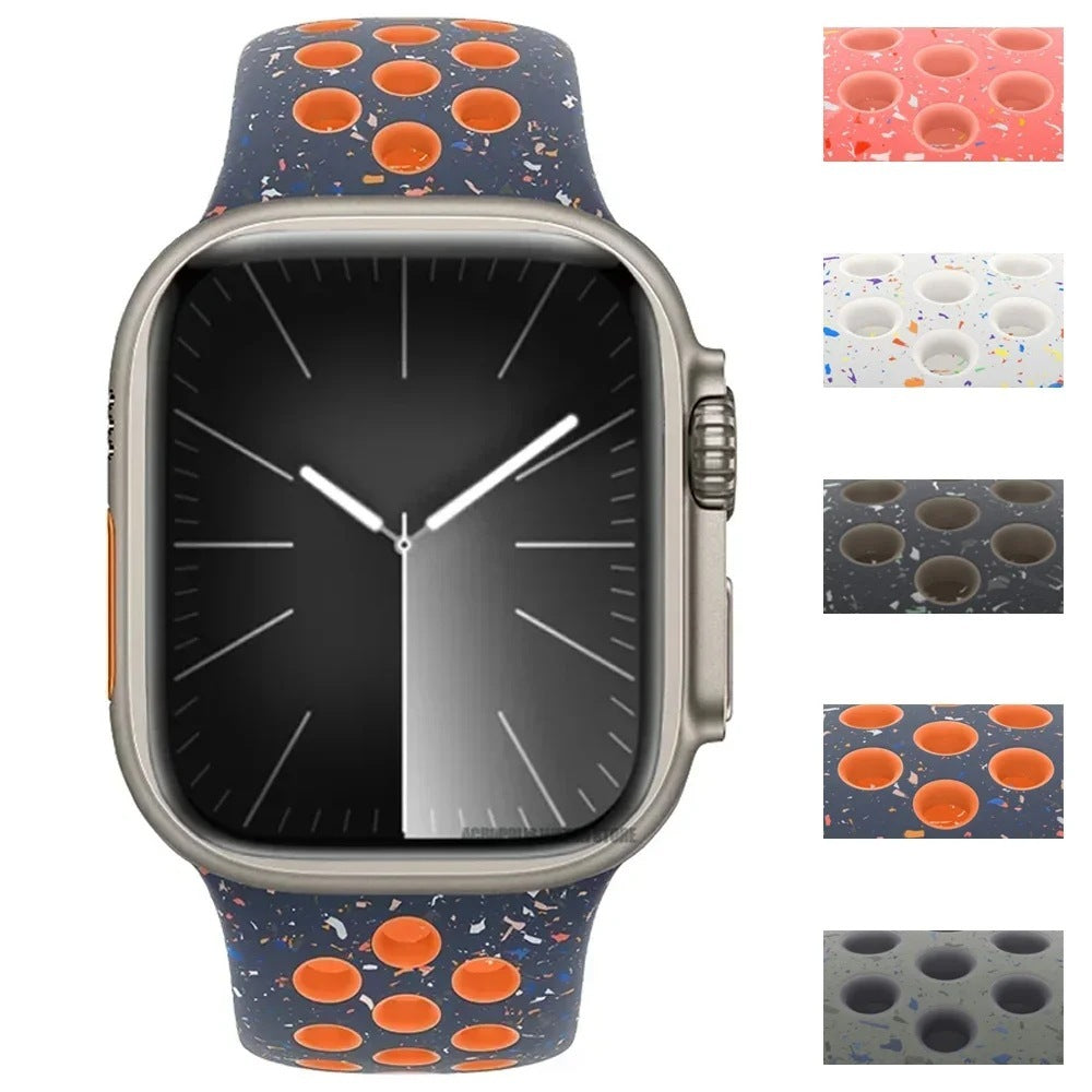 Sports Silicone Two-tone Replace Wristband