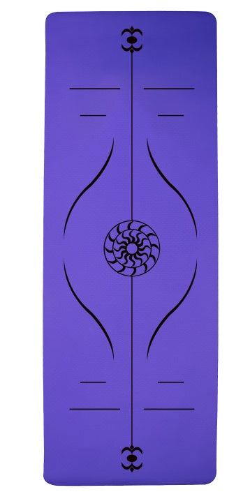 Yoga Mat Posture Line Non-slip Custom Fitness Mat For Beginners Plank Support