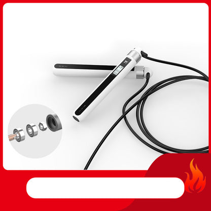 Dual-bearing intelligent skipping rope
