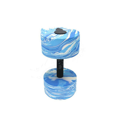 Blue And White Camouflage Water Floating Dumbbell